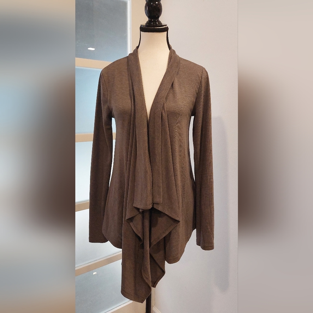 Forever 21 Brown Draped Cardigan - Picture 1 of 6